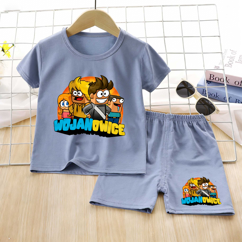 Summer Clothing Kids Boys - Wojan Team Summer Children Pajamas Set
