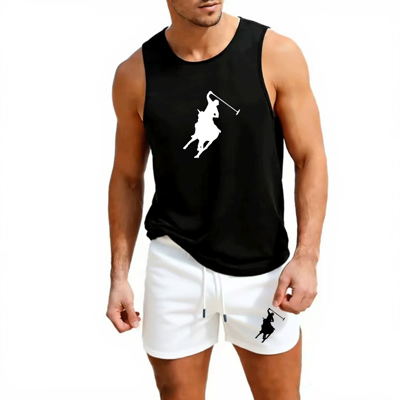 Summer Clothes - European Men Summer Vest and Shorts