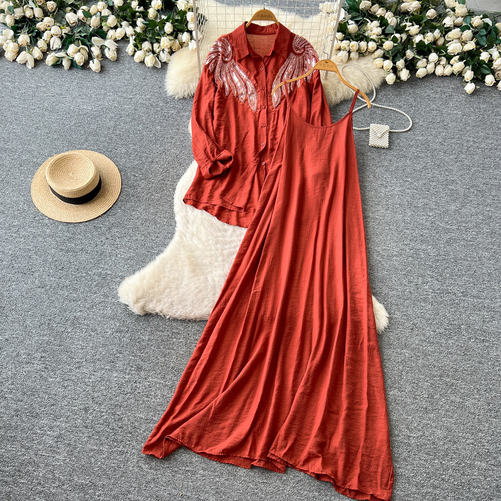 Summer Clothing Work - Women Two Piece Sets Dress Set