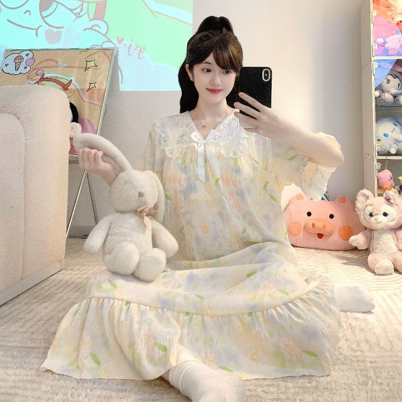 Summer Clothing Items - Plus Size Women's Cloud Cotton Nightgown