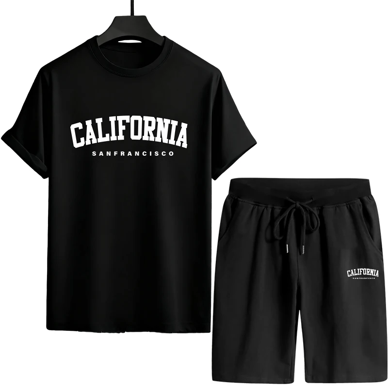 Summer Clothing Sale - Hot Sales Mens T-shirt Tracksuit Print