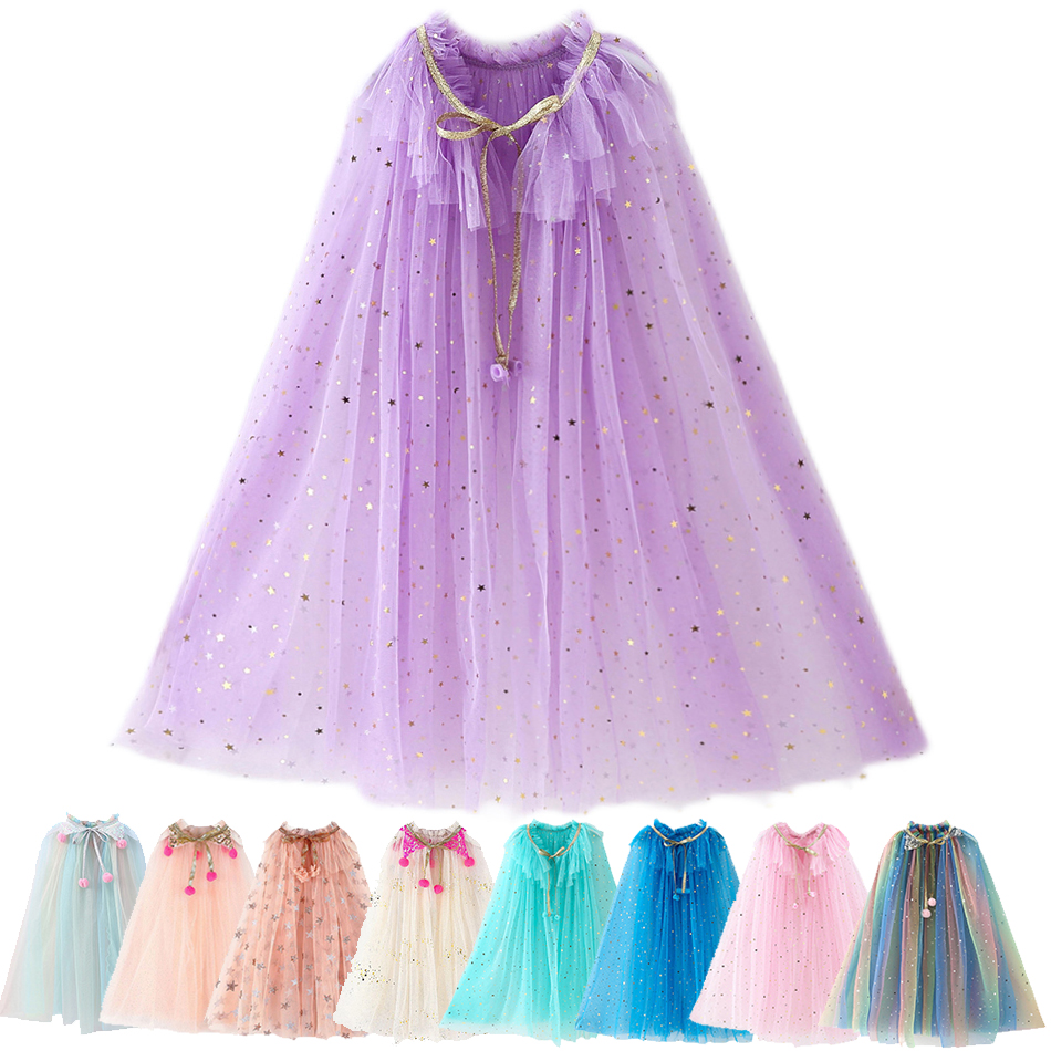 Summer Kids Clothing - Girls Princess Cape Children Costume Cloak