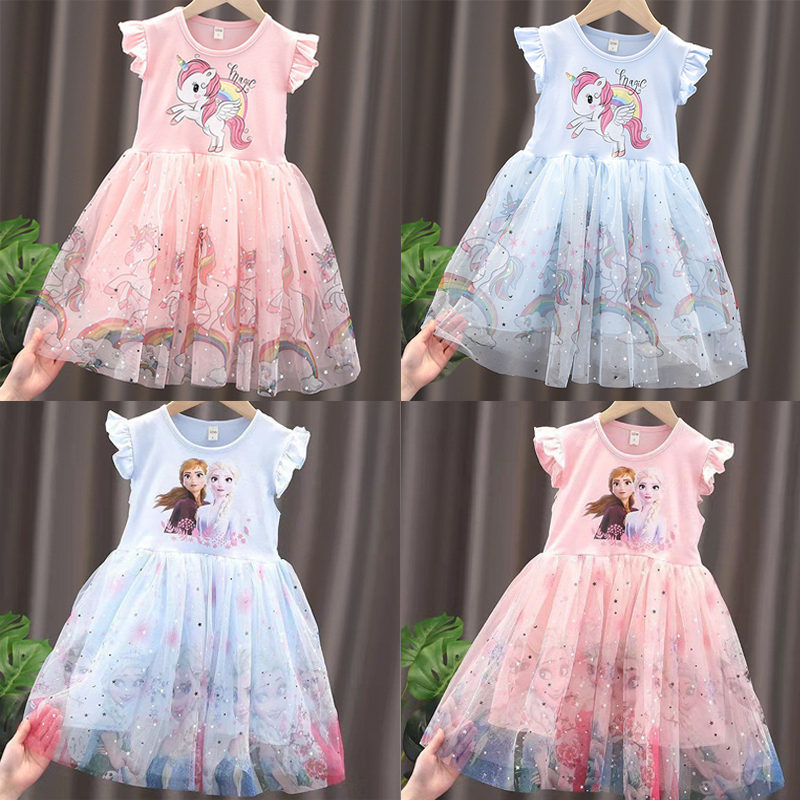 Summer Kids Clothing - 2024 New Unicorn Summer Princess Dresses