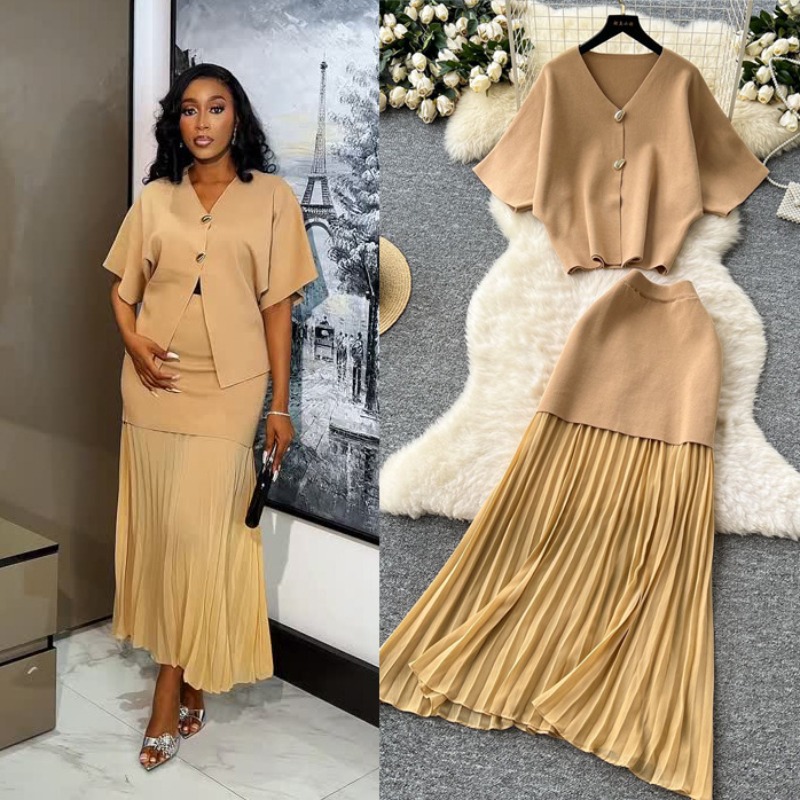 Summer Nights Clothing - Knit Two Piece Women Top Dress