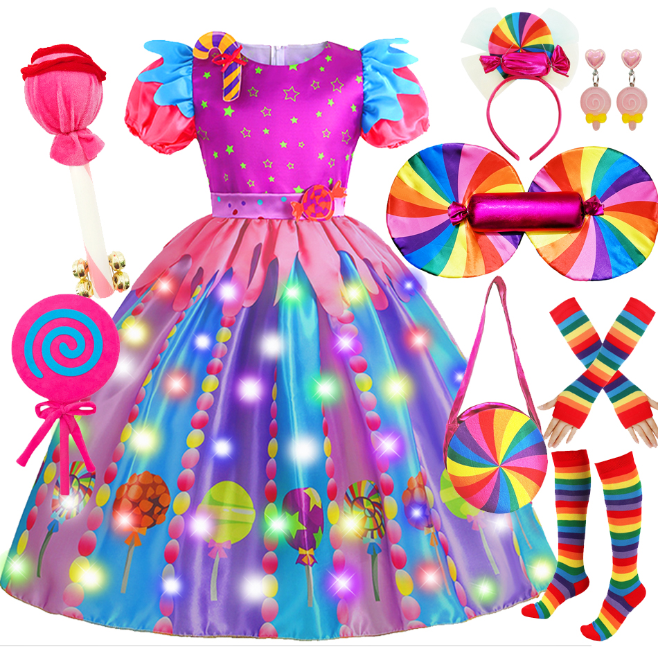 Summer Kids Clothing - Purim Festival Kids Sweet Lollipop Candy