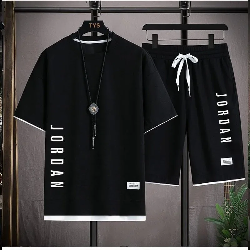 Summer Youth Clothing - New Waffle Summer Casual T-shirt Shorts
