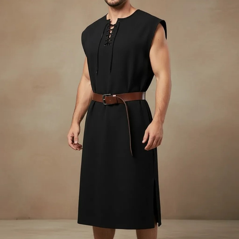 2026 Red Viking Tunic Medieval - Summer Viking Clothing recension och pris