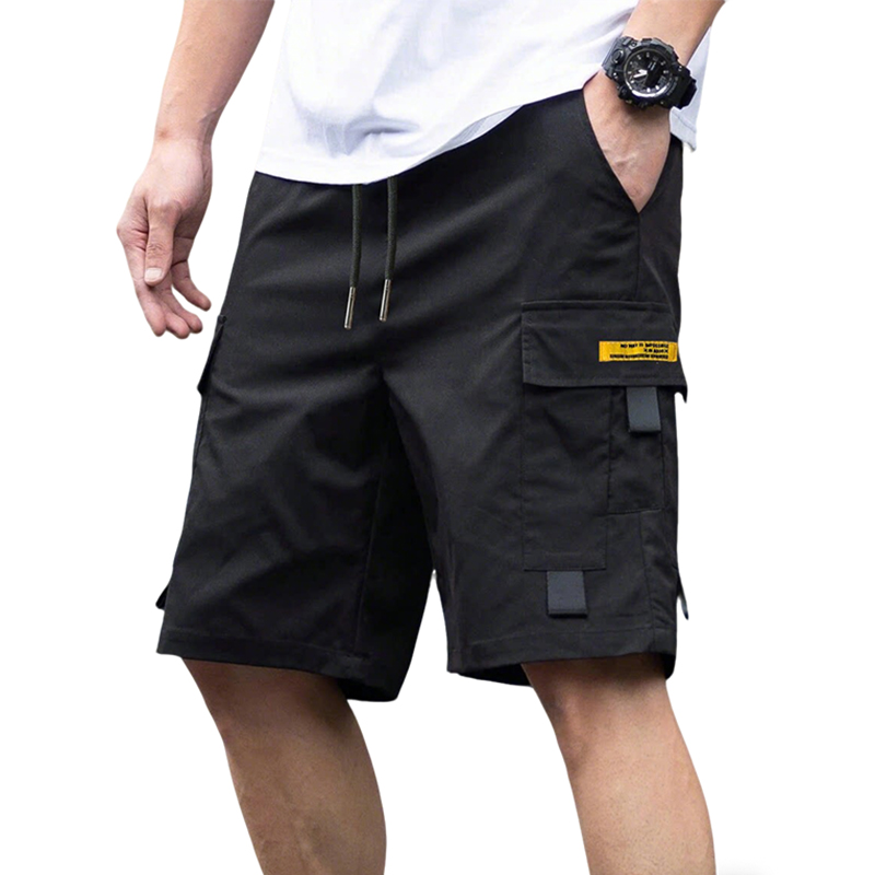 Summer Men's Solid Color Cargo - Summer Clothing Work recension och pris