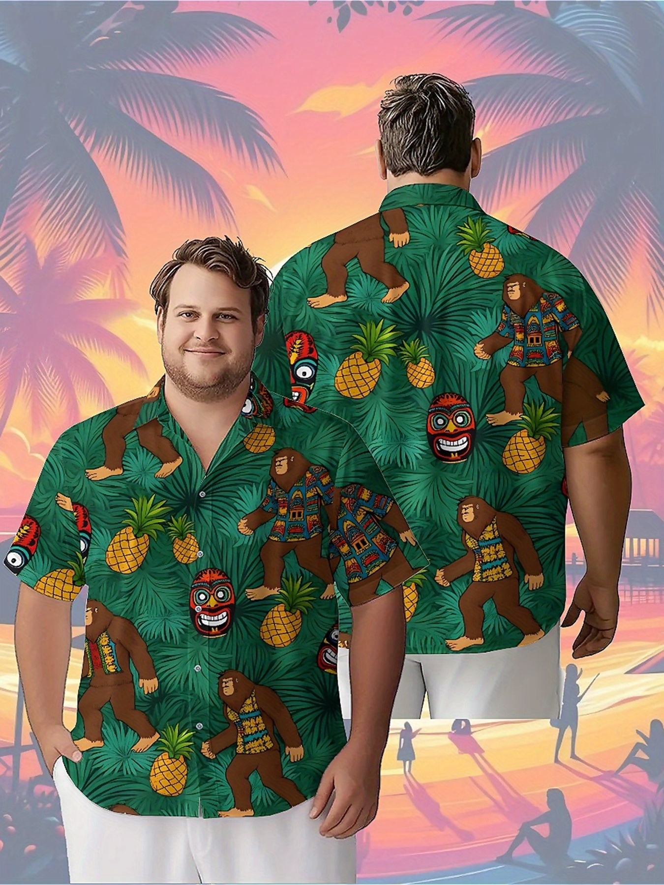 Men's Plus Size Hawaiian Shirt - Summer Youth Clothing recension och pris