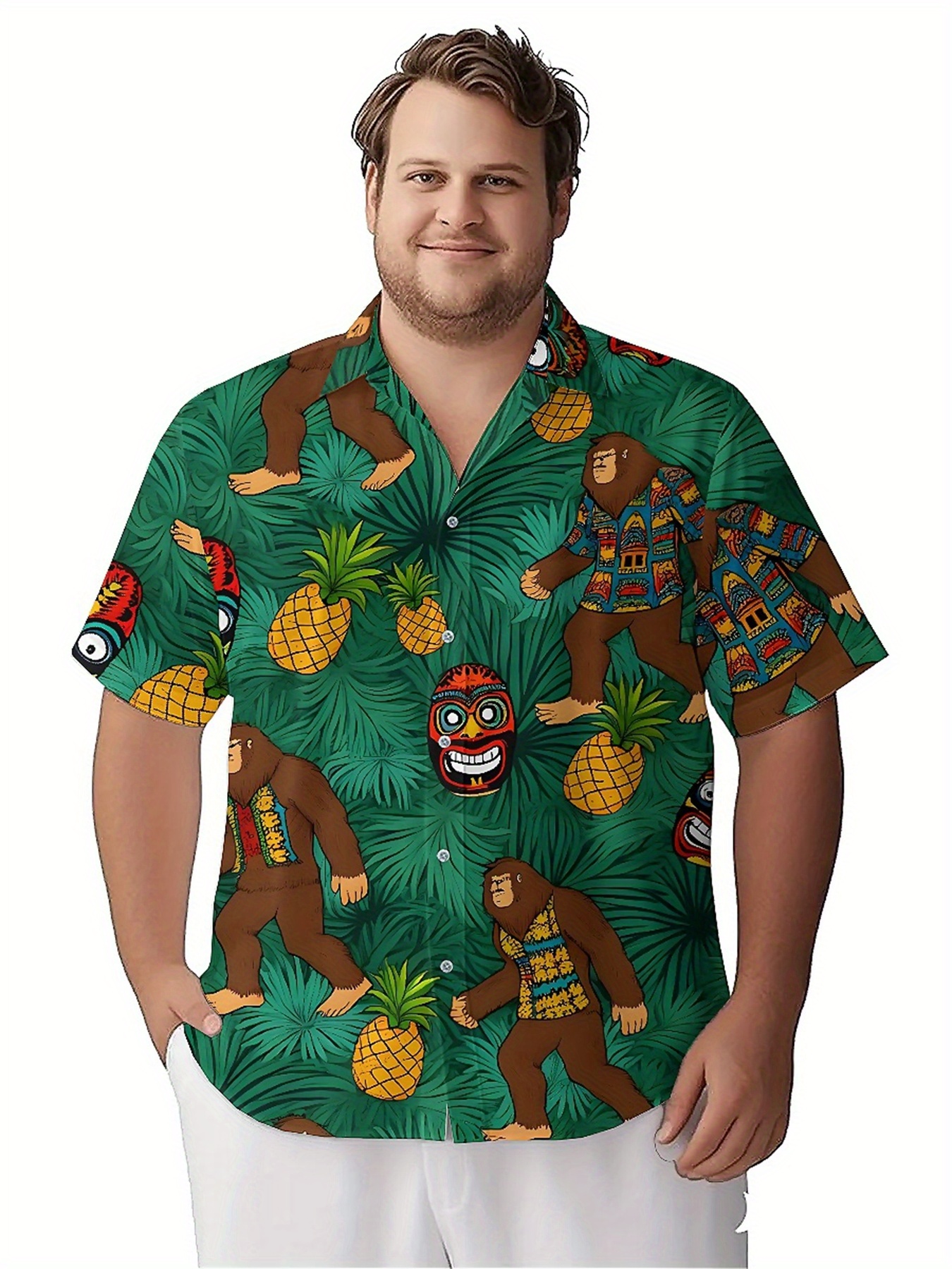 Men's Plus Size Hawaiian Shirt - Summer Youth Clothing recension och pris