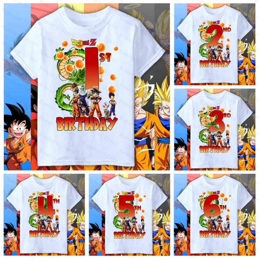 2026 Summer Dragon Ball BIRTHD - Summer Clothing Kids Boys recension och pris