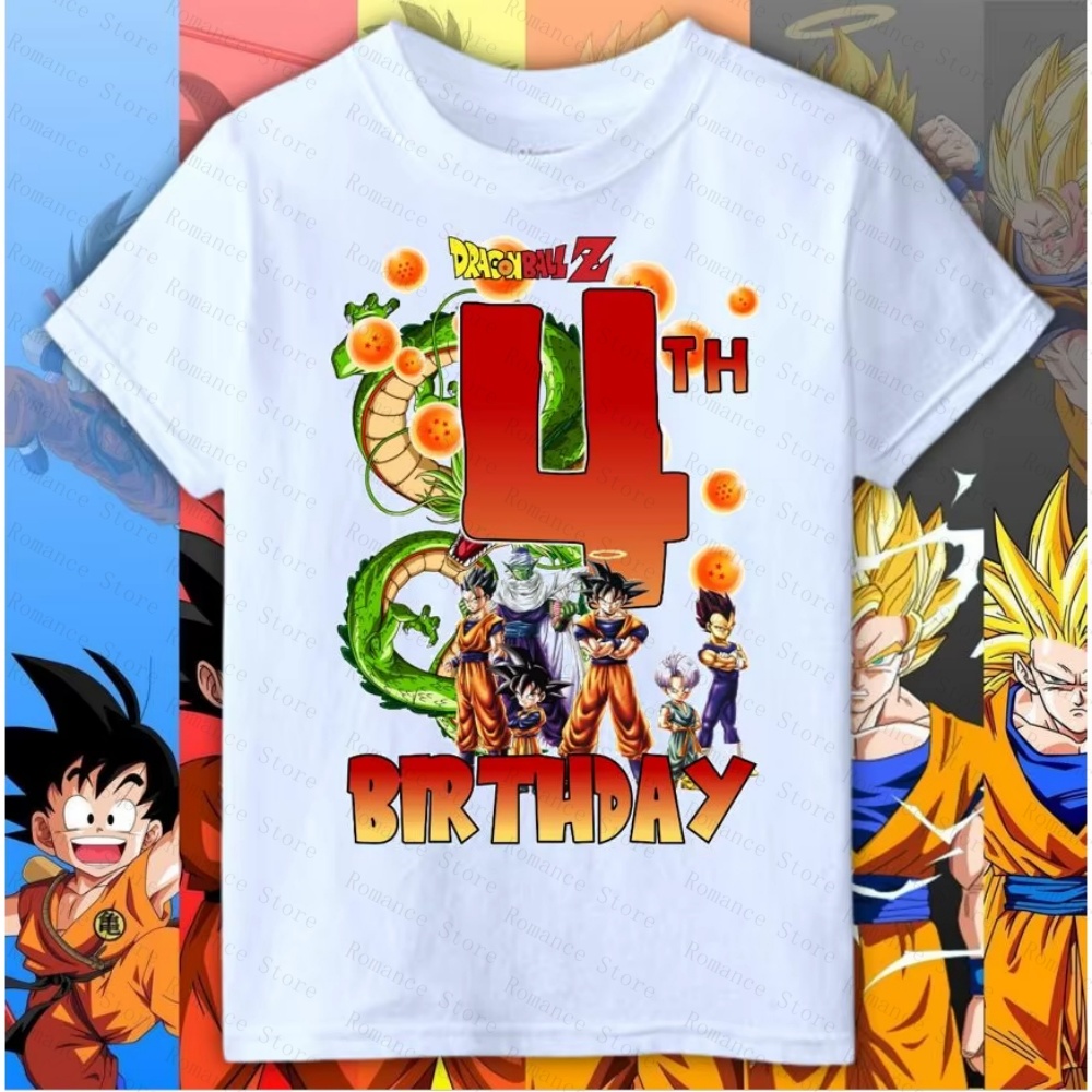 2026 Summer Dragon Ball BIRTHD - Summer Clothing Kids Boys recension och pris