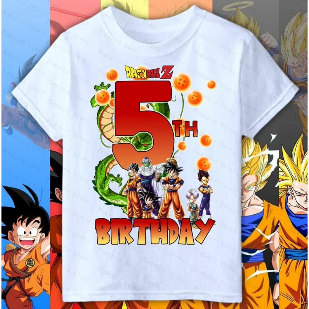 2026 Summer Dragon Ball BIRTHD - Summer Clothing Kids Boys recension och pris