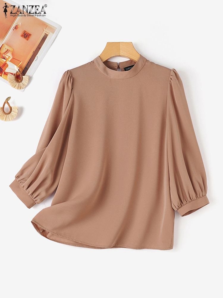 ZANZEA Fashion OL Work Shirt W - Summer Clothing Work recension och pris