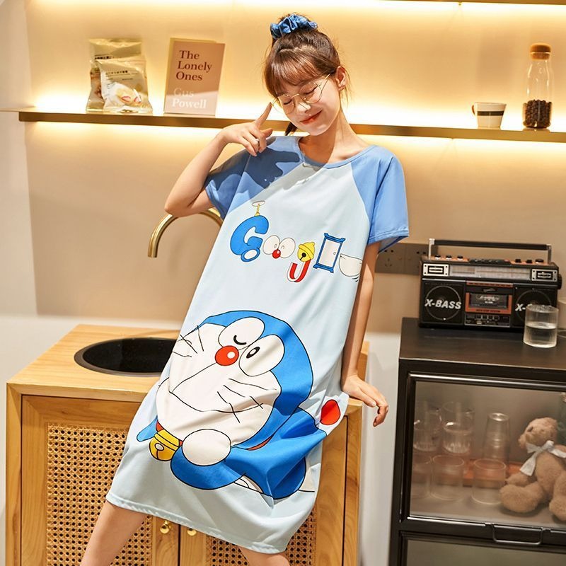 Doraemon cute nightdress for w - Summer Nights Clothing recension och pris