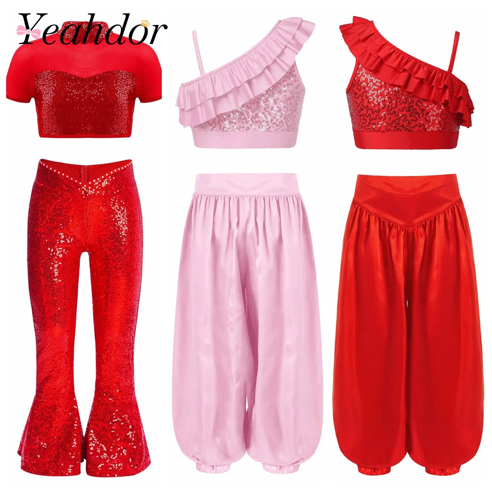 Children Shiny Sequins Dance C - Summer Kids Clothing recension och pris
