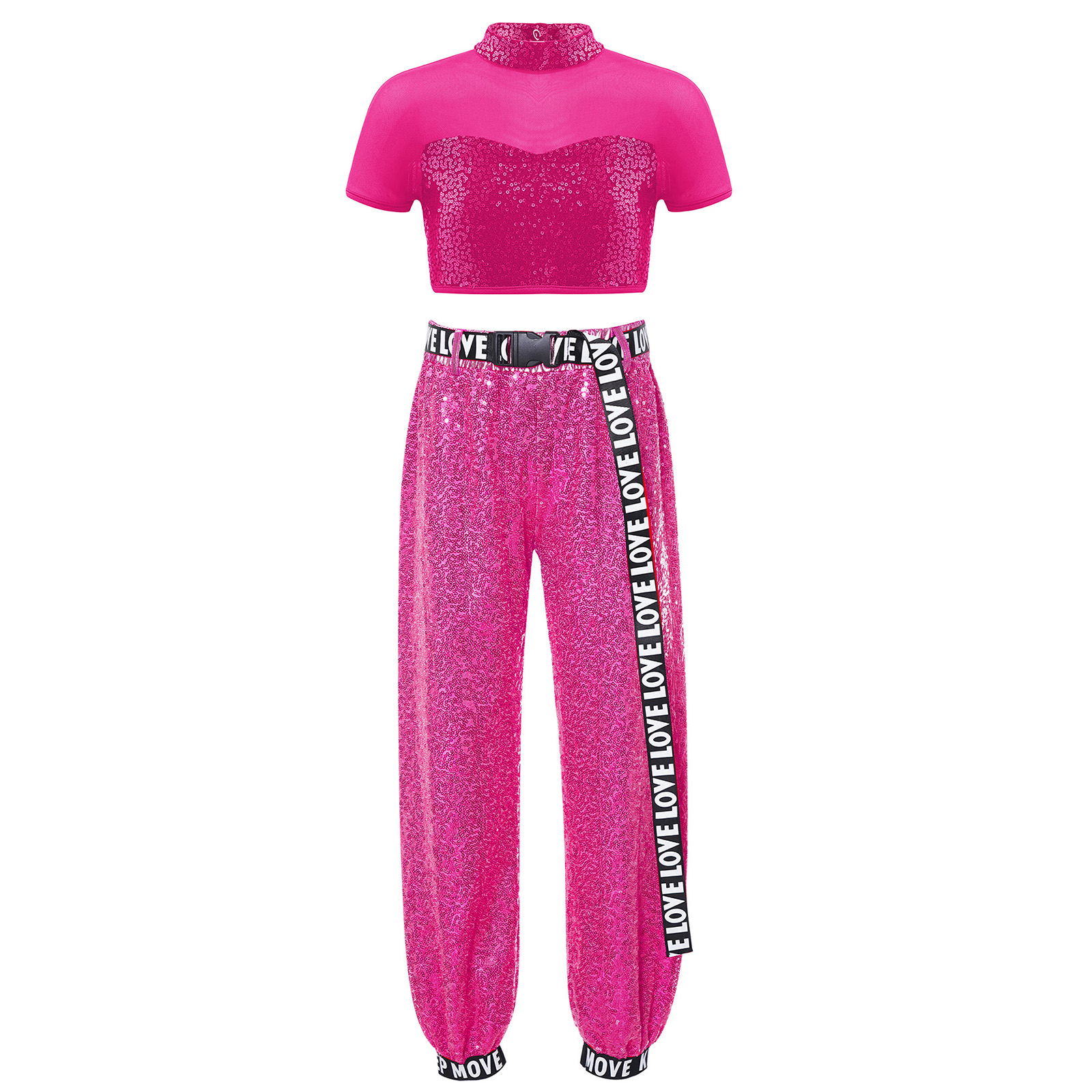 Children Shiny Sequins Dance C - Summer Kids Clothing recension och pris