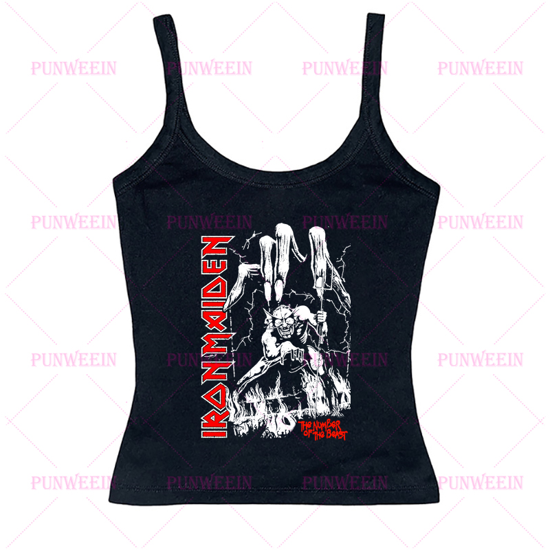 Heavy Metal Crop Top Y2k Grung - Summer Grunge Clothing recension och pris