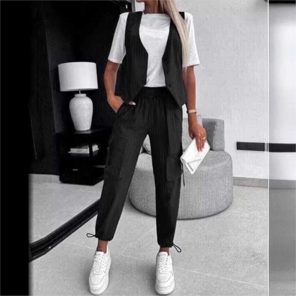 Women's Fashion Striped Printe - Summer Clothing Work recension och pris