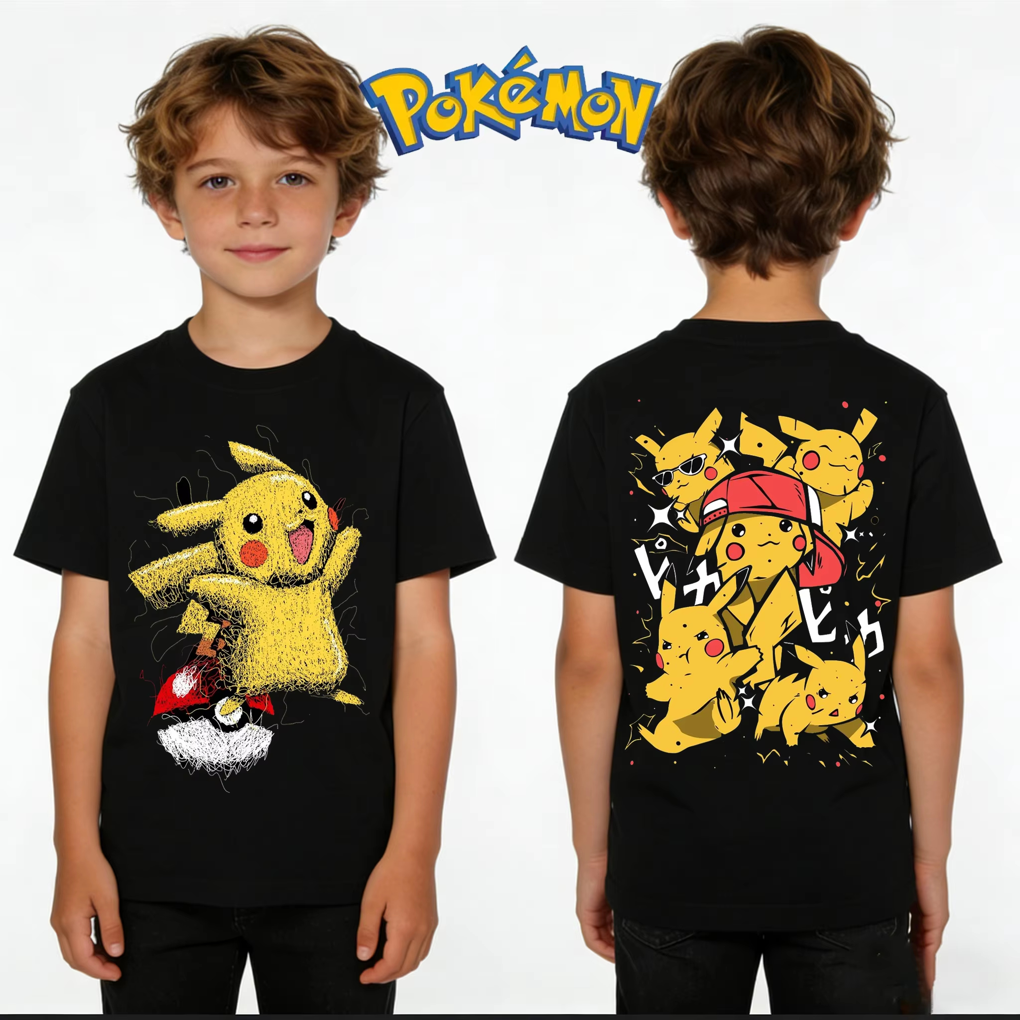 Pokémon Pikachu T-shirt Kids P - Summer Clothing Kids Boys recension och pris