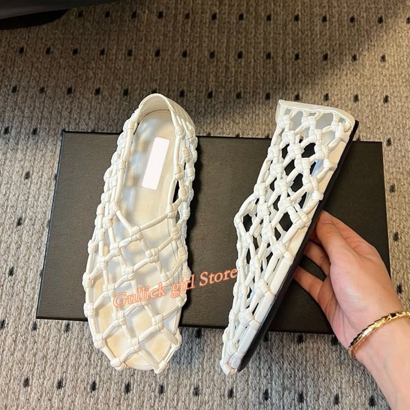 French Woven Mesh Hollow flat  - Summer Clothing Items recension och pris
