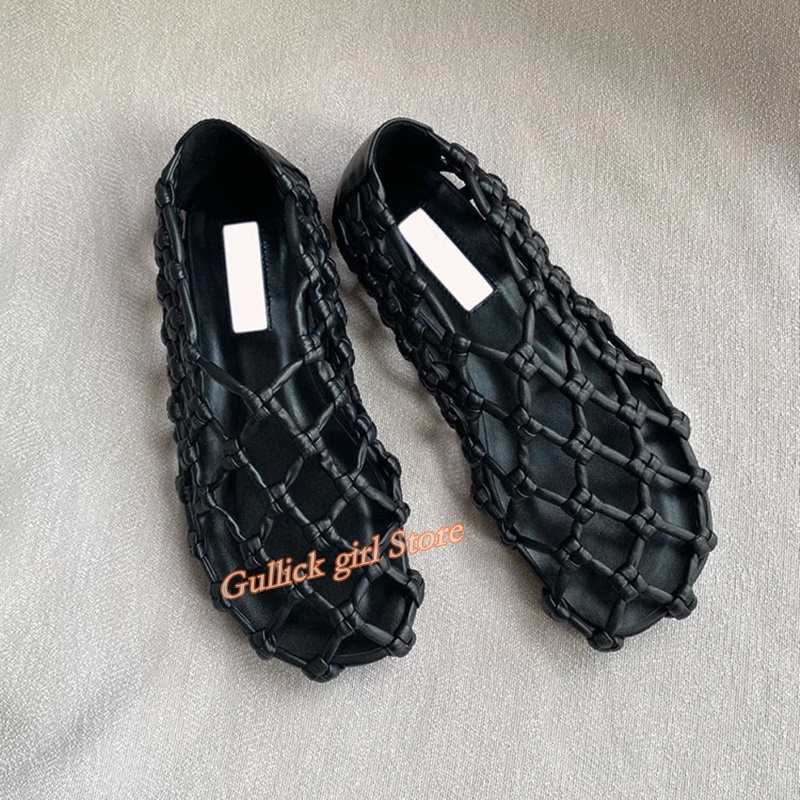 French Woven Mesh Hollow flat  - Summer Clothing Items recension och pris