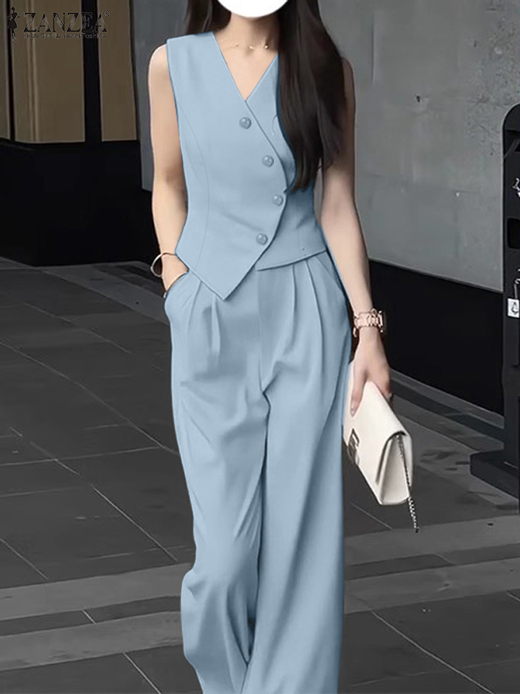 ZANZEA Elegant Summer Sleevele - Summer Clothing Work recension och pris