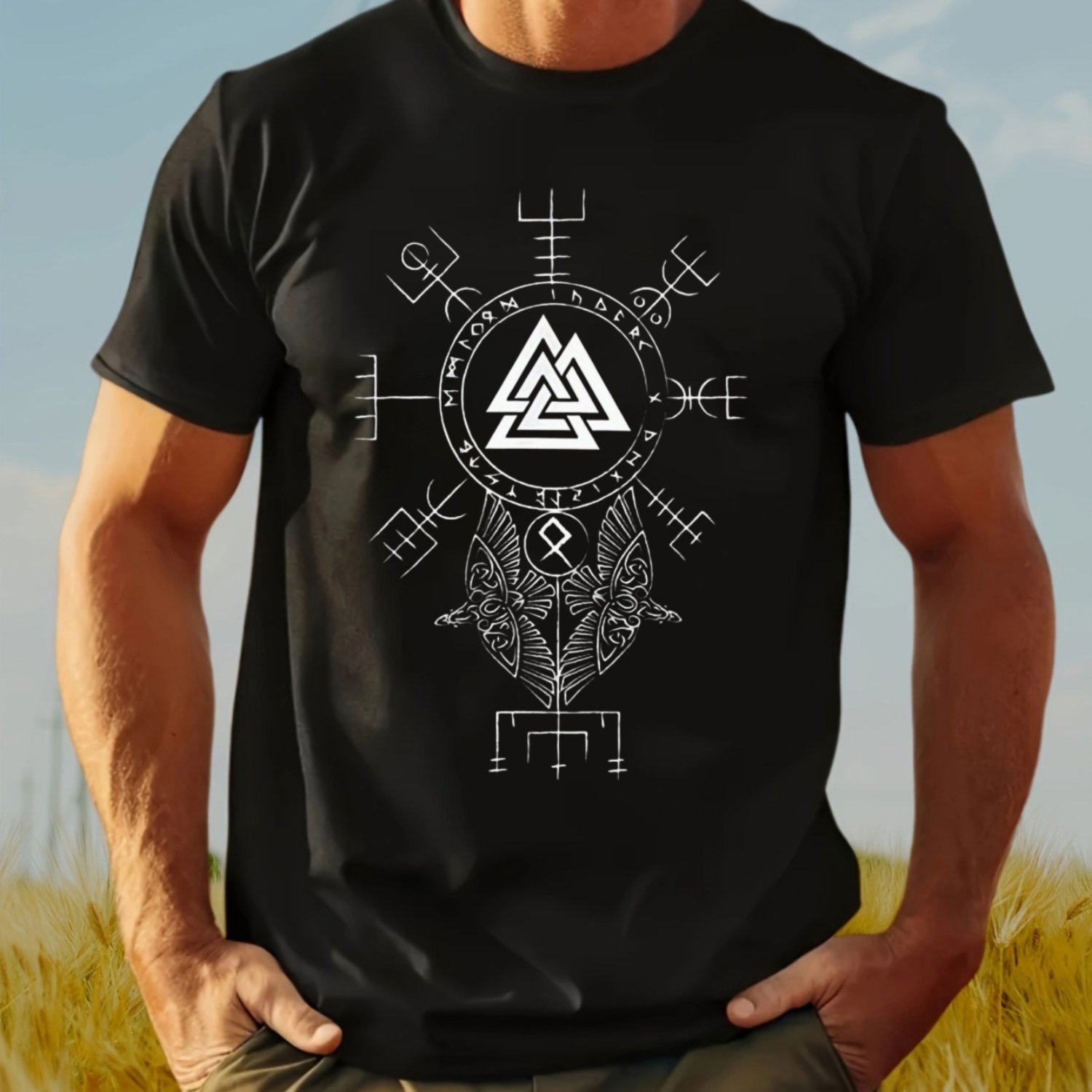Men Viking Norse Mythology T-S - Summer Viking Clothing recension och pris