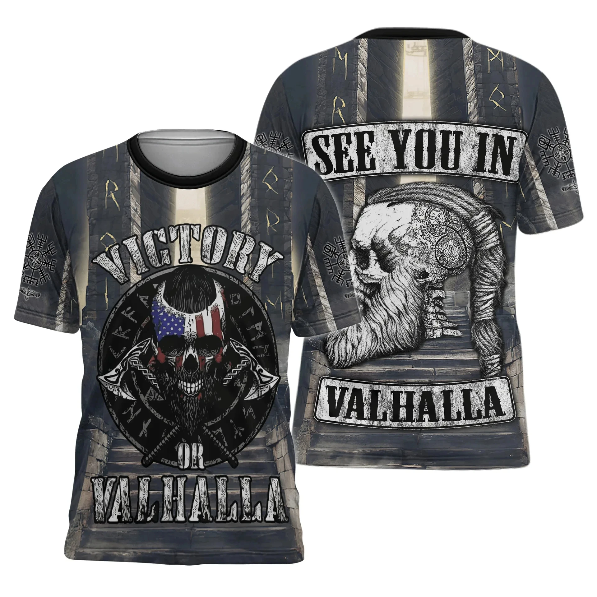 Viking Myth Valhalla Totem T-s - Summer Viking Clothing recension och pris