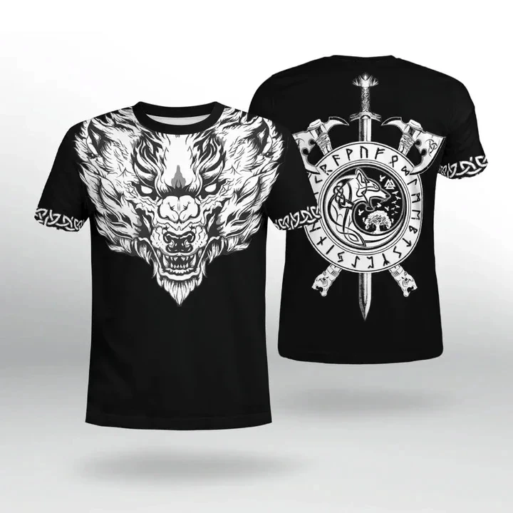 Viking Myth Valhalla Totem T-s - Summer Viking Clothing recension och pris