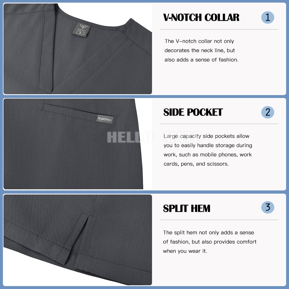 Medical Apparel Scrubs Set Uni - Summer Clothing Work recension och pris