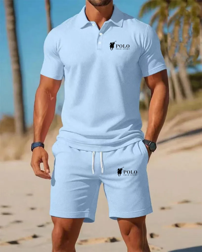 Men's Polo Shirt Set Summer Qu - Summer Clothing Office recension och pris