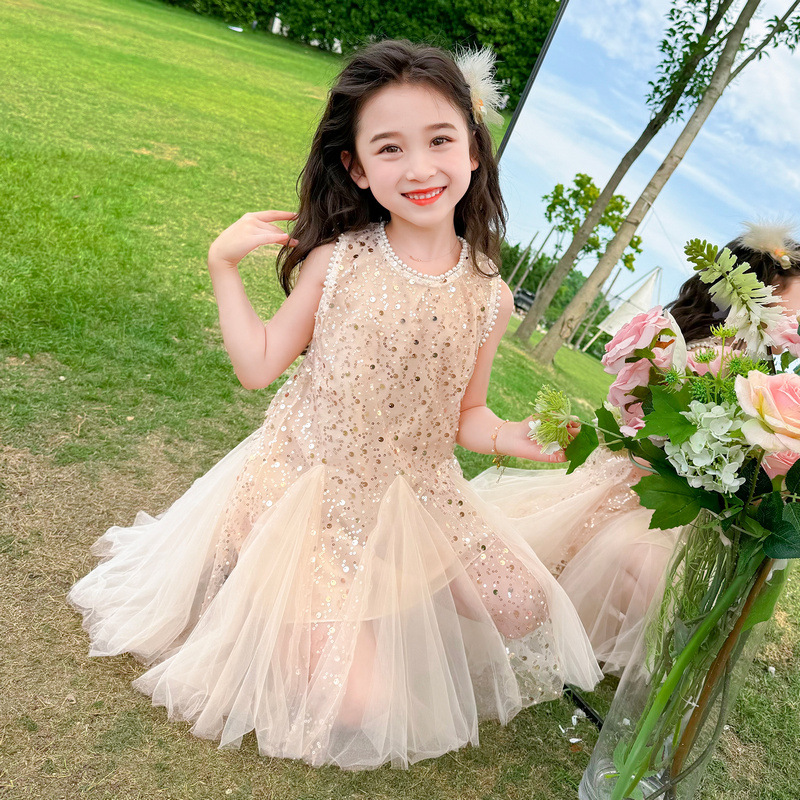 Children's Dress Mesh Sequins  - Summer Nights Clothing recension och pris