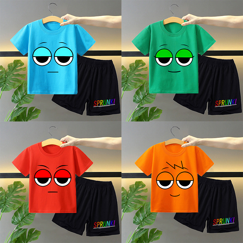Sprunki 2pcs T-shirt and Short - Summer Kids Clothing recension och pris