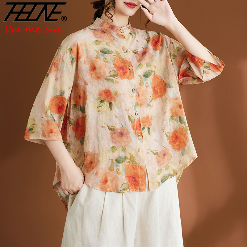 THHONE Fashion Summer Woman Bl - Indian Summer Vintage Clothing recension och pris
