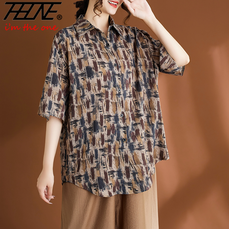 THHONE Fashion Summer Woman Bl - Indian Summer Vintage Clothing recension och pris