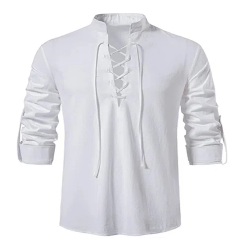 2023 New Men's V-neck shirt T- - Summer Viking Clothing recension och pris