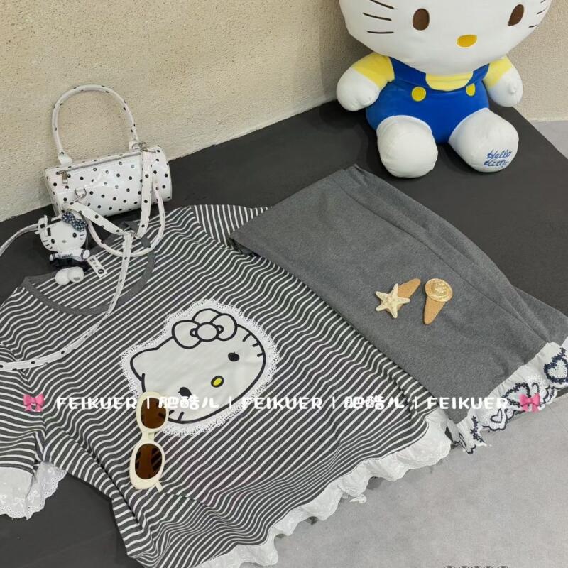 Summer New Hello Kitty Striped - Summer Clothes recension och pris