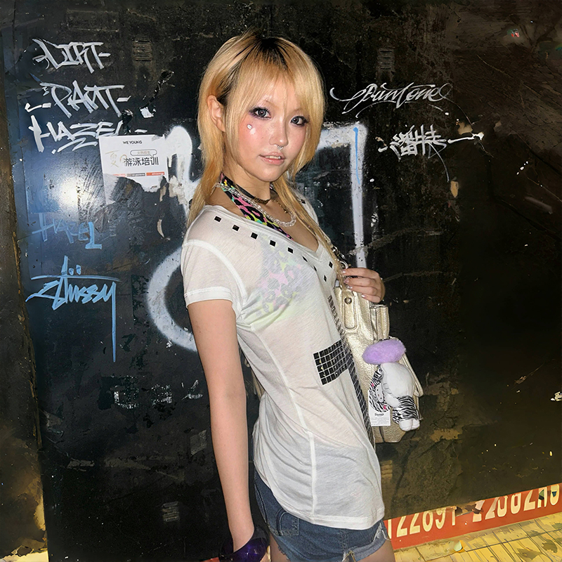 Karrram Japanese Y2k Metal Cro - Summer Grunge Clothing recension och pris