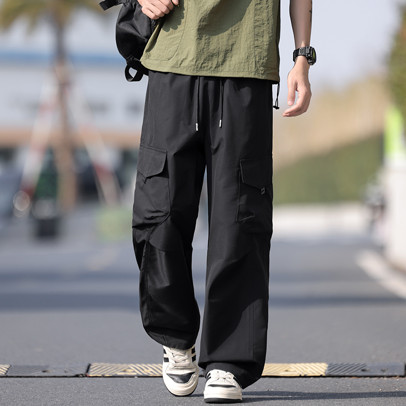 Streetwear Men's Baggy Cargo P - Summer Clothing Work recension och pris