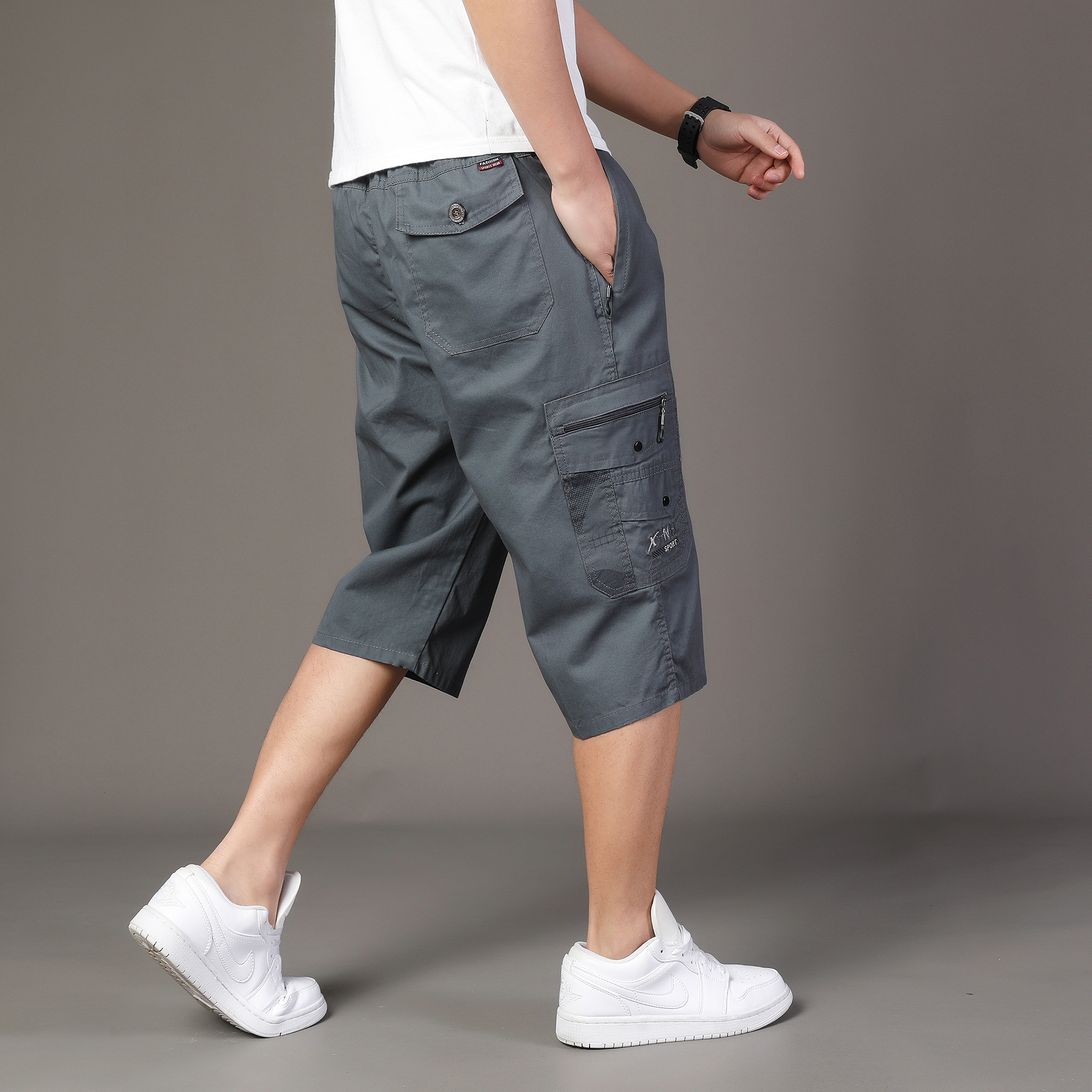 Zipper Pocket Workwear Shorts  - Summer Clothing Work recension och pris