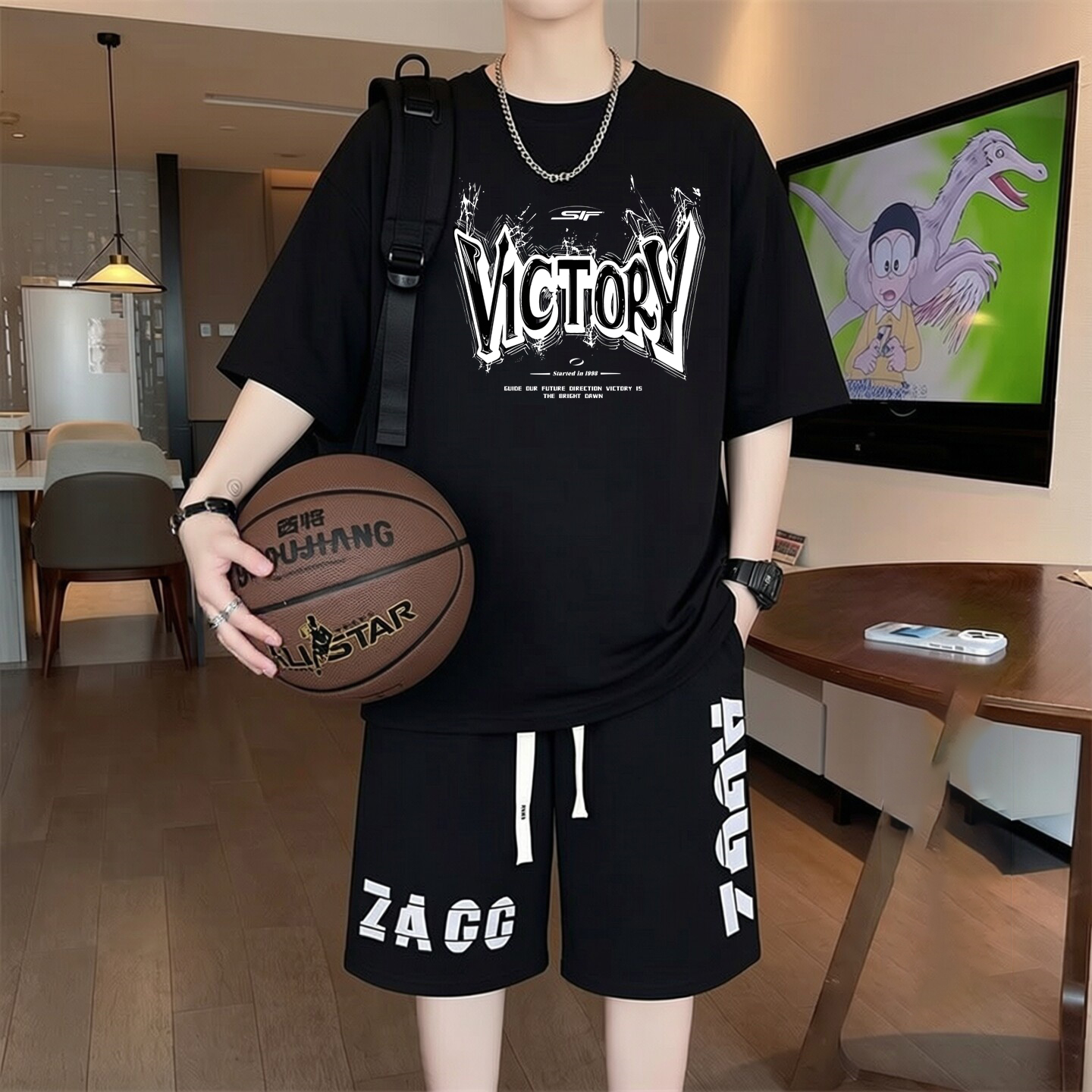 Summer Men T-shirts Sets Youth - Summer Youth Clothing recension och pris