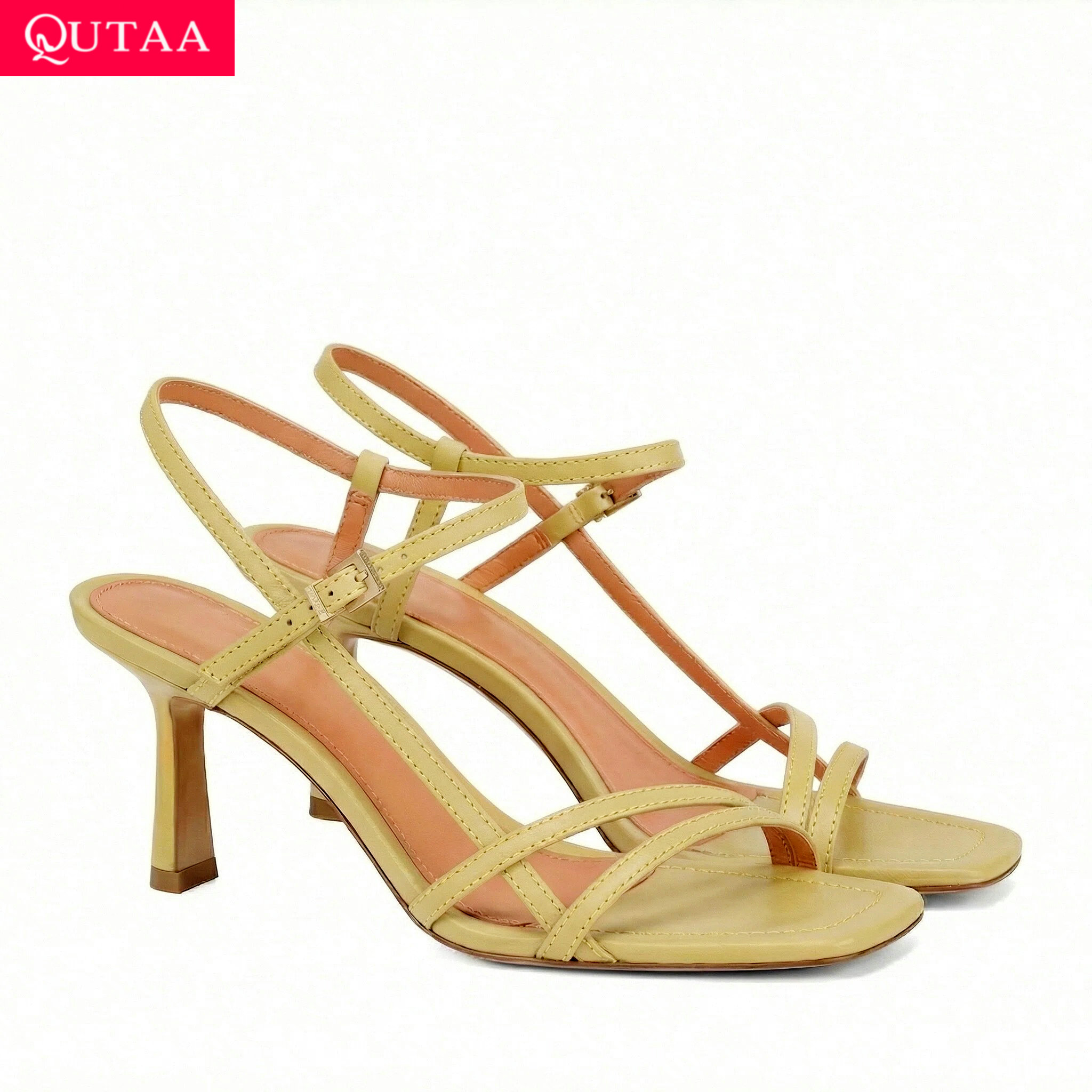 QUTAA Fashion High Heels Women - Summer Clothing Stores recension och pris