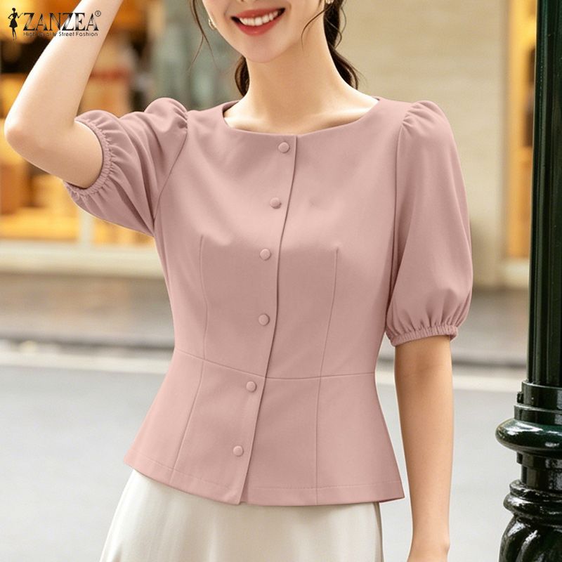 2026 ZANZEA Summer Blouse Styl - Summer Clothing Work recension och pris