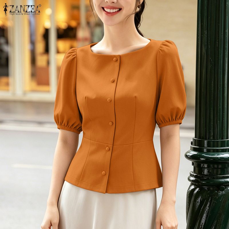 2026 ZANZEA Summer Blouse Styl - Summer Clothing Work recension och pris